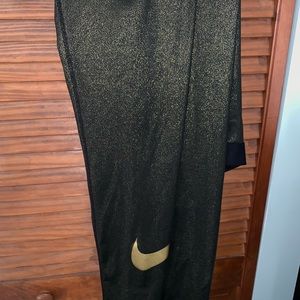 Gold glittery Nike leggings
